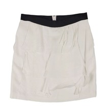 BCBG Maxazria White Ruffle Layered Rayon Mini Skirt, Women&#39;s 6 Elastic W... - $24.19