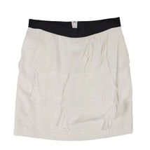 BCBG Maxazria White Ruffle Layered Rayon Mini Skirt, Women&#39;s 6 Elastic W... - £19.02 GBP