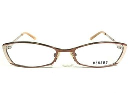 Versus by Versace Eyeglasses Frames MOD.7048 1045 Shiny Gold Cat Eye 52-17-135 - £43.85 GBP