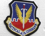 USAF US AIR FORCE TACTICAL AIR COMMAND PLEATHER TRIM EMBROIDERED PATCH 4... - $6.54
