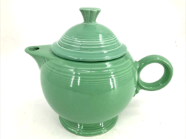 Homer Lauglin Vintage Fiesta Ware Light Green Large Tea Pot 7 1/8&quot; OLDER... - $247.49