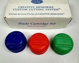 Creative Memories 3 Blade Cartridge Custom Cutting System Lot Blue Green... - $9.89