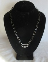 PARK LANE modern basic chain ZOEY Necklace in Hematite  17&quot; + 3&quot; extension - £87.02 GBP
