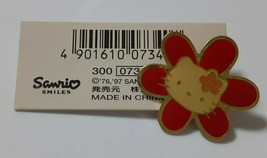 Spilla Hello Kitty 1997 SANRIO Retro Old Vintage Flower - £20.30 GBP