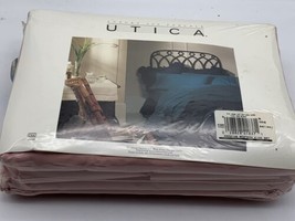 Utica CAL King Bed Sheet Set  200 Thread Count 50% Cotton Color Antique Rose VTG - £18.98 GBP