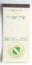 Rock Hill Country Club - Rock Hill, South Carolina 30 Strike Matchbook C... - £1.38 GBP