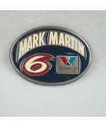 Vintage 1980s NASCAR Racing Metal Belt Buckle Mark Martin #6 Valvoline U... - £23.97 GBP