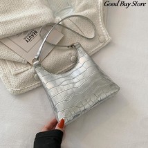 Luxury Women Leather Bags Evening Party Totes Alligator Pattern Shoulder Purse L - £55.39 GBP