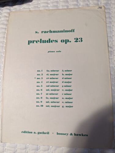s. rachmaninoff preludes op.23 piano solo 1947 - $4.94