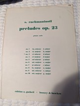 s. rachmaninoff preludes op.23 piano solo 1947 - $4.94