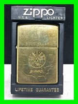 Vintage Solid Brass Zippo Lighter ~ Lady Liberty America w/ Box ~ Excell... - £63.22 GBP