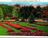 Sunken Garden and Speedway Memphis Tennessee TN UNP Linen Postcard A3 - £3.07 GBP