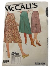 McCalls Sewing Pattern 6263 Skirt Misses or Juniors Size 12-16 - $8.96