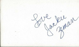 Jacklyn Jackie Zeman Signed 3x5 Index Card JSA General Hospital - $34.64