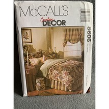 McCall&#39;s Bedroom Essentials Curtains Pillow Shams Bedspread Sewing Patte... - £8.68 GBP