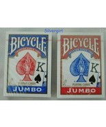 New Sealed Bicycle Large Print Playing Cards Blue  - $6.82 CAD