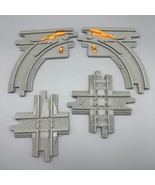 Fisher Price GeoTrax Lot Of 4 Train Track Pieces Y-Track Intersection Cross - $6.00