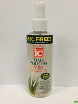 Fantasia Ic Hair Polisher Mist Aloe &amp; Vitamin E Enriche Alcohol Oil Free 6oz - £7.70 GBP