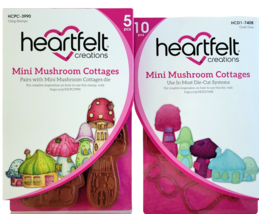 Heartfelt Creations Mini Mushroom Cottages Stamp &amp; Die Combo Set 3990 and 7408 - £36.97 GBP