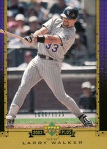 2002 Upper Deck UD Retail Plus Larry Walker 96 Rockies 1046/1125 - $2.50