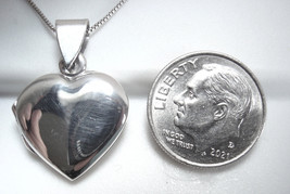 Open Heart Locket 925 Sterling Silver Marked 925 - $17.99