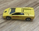 Vintage 1990 Hot Wheels Yellow Lamborghini Diablo 1/64 Diecast Sports Ca... - $13.44 CAD