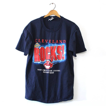 Vintage Cleveland Indians Baseball American League Champions 1997 T Shirt Large - £28.88 GBP