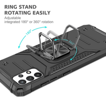 Robust Magnetic Kickstand Hybrid Case Cover Black For Samsung A32 5G - $8.56