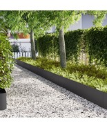 vidaXL Lawn Edgings 20 pcs Black 39.4x0.2x11.8 in Plastic - €333,96 EUR