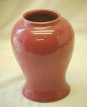 Royal Haeger Art Pottery Vase Pink Rose Glossy Vintage USA - £23.73 GBP