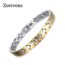 Gold-Color Fashion Bracelet Jewelry Energy Health Magnetic Bracelets for Man and - £16.99 GBP