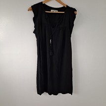 Ann Taylor Loft Black Dress Ruffle Sleeves Women&#39;s Medium - £19.78 GBP