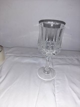 Cristal D&#39;Arques Longchamp Crystal WATER Goblets Glasses 7 1/4&quot; tall 8 oz - $7.99