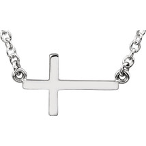 Sterling Silver Sideways Cross Necklace - $79.99+