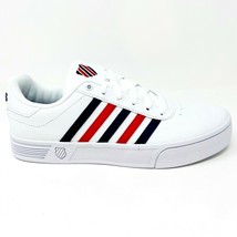 K-Swiss Court Lite Stripes White Corproate Womens Size 9.5 Sneakers 96149 113 - £38.44 GBP