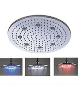 Cascada 16 Inch Ceiling Mount Round Rainfall LED Shower Head, Stainless ... - $4,657.06 MXN