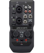 Zoom U-24 Handy Audio Interface, 2 Mic/Line Inputs w/High Performance Mi... - $159.99