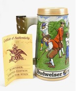 BUDWEISER Golf Par For The Course Beer Stein Mug 1992 Vintage - £31.43 GBP