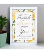 Personalised No Better Friend Than White A4 Framed Print, Mum Best Frien... - £14.41 GBP