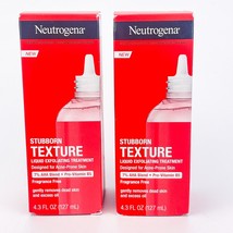 Neutrogena Stubborn Texture Liquid Exfoliating Treatment 4.3oz Lot of 2 - $22.20