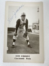 Don Zimmer Signed Autographed Vintage Photo Postcard - Cincinnati Reds - £15.94 GBP