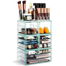 Sorbus Large Clear Makeup Organizer, Detachable Multi-Drawer Cosmetic Display - £53.72 GBP