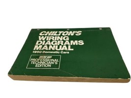 Chilton&#39;s 1990 Wiring Diagram Manual Domestic Cars 8071 Pro Edition - £42.72 GBP