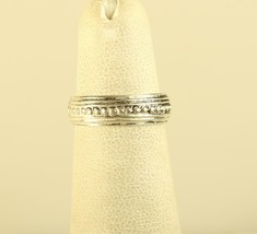 Vintage Sterling Silver AGM Ladies Jewelry Resizable Toe Pinkie Ring size 4 1/4 - £25.31 GBP