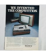 Vintage 1979 Sony Betamax SL-5400 Video Cassette Recorder Magazine Print... - £5.32 GBP