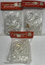 3 Commodore Crystal Garland Clear Plastic Beaded Hong Kong Sealed Vintage 27 FT - £19.78 GBP