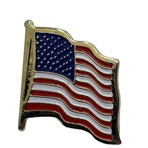 American Flag United States USA Stars And Stripes Patriotic Enamel Lapel... - £4.59 GBP