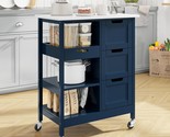 Yitahome Rolling Portable Dining Room Serving Utility Carts Mobile Movab... - $111.97