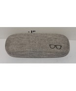 Gray Fabric Hard Shell Sunglass Eyeglass Case with Glasses Logo - €8,46 EUR Gray Fabric Hard Shell Sunglass Eyeglass Case with Glasses Logo - €8,46 EUR