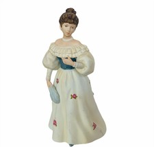 Homco Figurine Home Interior Gift Mary 1983 vtg Victorian Lady Fashion feather - £39.52 GBP